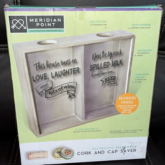 Meridian Point Mercantile Cork & Cap Saver home decor NIB NEW - Picture 5 of 8